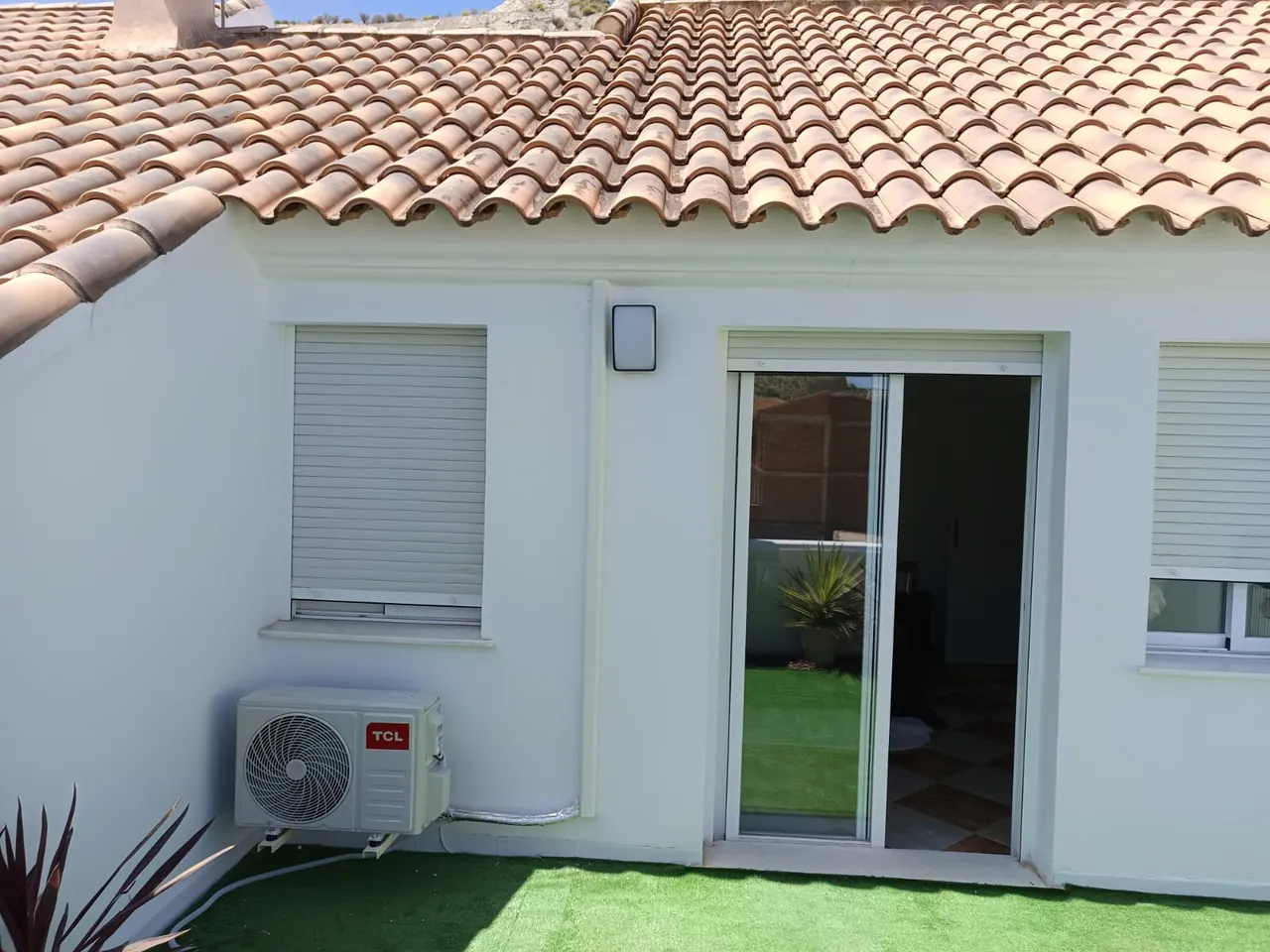 Aire acondicionado instalado en una vivienda del Valle del Almanzora